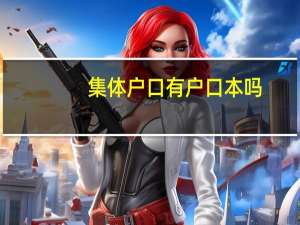 集体户口有户口本吗