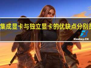集成显卡与独立显卡的优缺点分别是什么