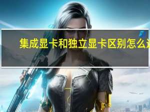 集成显卡和独立显卡区别怎么选（集成显卡和独立显卡区别）