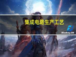 集成电路生产工艺