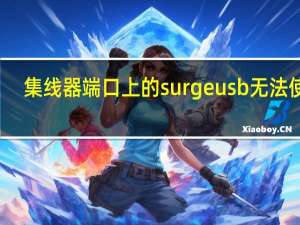 集线器端口上的surge usb无法使用