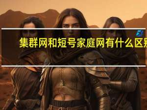 集群网和短号家庭网有什么区别（集群网）