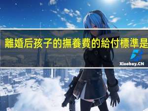 離婚后孩子的撫養費的給付標準是什么