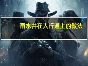 雨水井在人行道上的做法