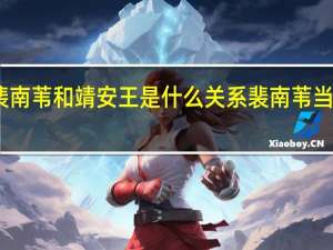 雪中悍刀行裴南苇和靖安王是什么关系 裴南苇当初为什么嫁入王府　