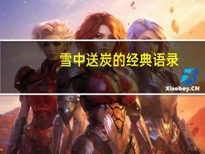 雪中送炭的经典语录
