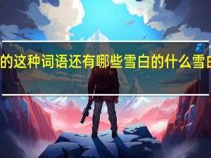 雪白雪白的这种词语还有哪些 雪白的什么 雪白的属于什么词
