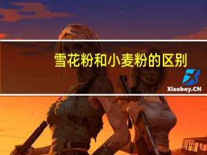 雪花粉和小麦粉的区别（雪花粉）