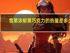 雪莱 浓郁黑巧克力的热量是多少