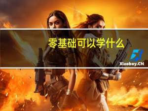 零基础可以学什么