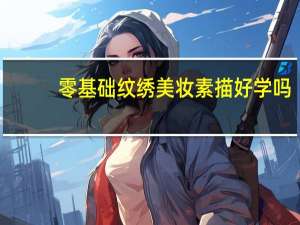 零基础纹绣美妆素描好学吗