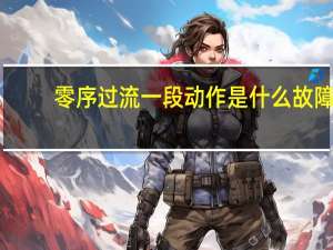 零序过流一段动作是什么故障