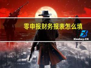 零申报财务报表怎么填