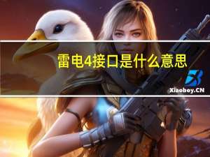 雷电4接口是什么意思