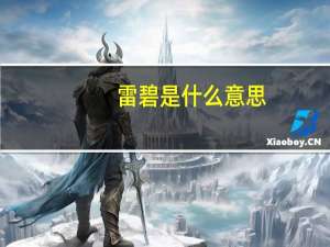 雷碧是什么意思