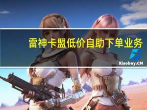 雷神卡盟低价自助下单业务 - 助力机刷网站,快手秒刷网站