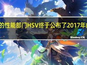 霍顿的性能部门HSV终于公布了2017年的HSV系列