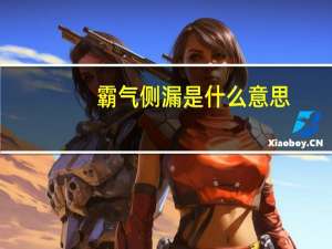 霸气侧漏是什么意思