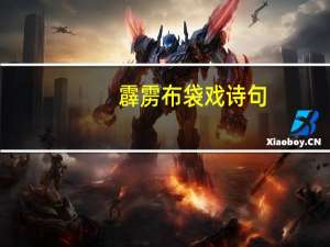 霹雳布袋戏诗句