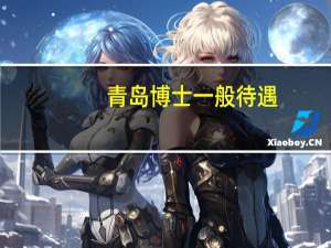 青岛博士一般待遇