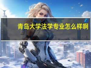 青岛大学法学专业怎么样啊