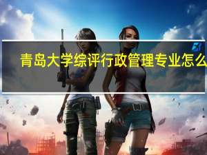 青岛大学综评行政管理专业怎么样