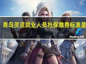 青岛灵活就业人员社保缴费标准是多少