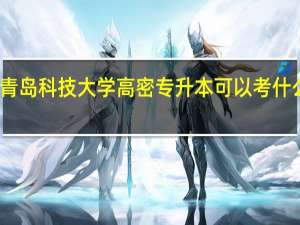 青岛科技大学高密专升本可以考什么专业