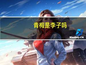 青梅是李子吗