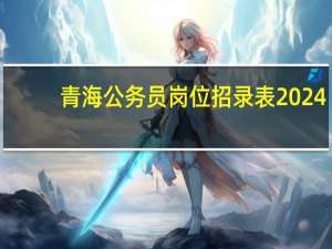 青海公务员岗位招录表2024