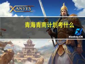 青海青南计划考什么