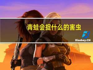 青蛙会捉什么的害虫