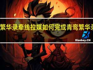 青鸾繁华录牵线拉媒如何完成 青鸾繁华录银币礼包