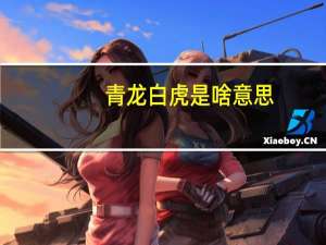 青龙白虎是啥意思