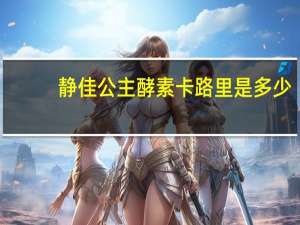 静佳 公主酵素卡路里是多少