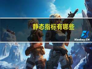 静态指标有哪些