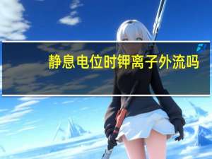 静息电位时钾离子外流吗（静息电位时钾离子外流那么什么离子内流）