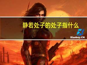 静若处子的处子指什么