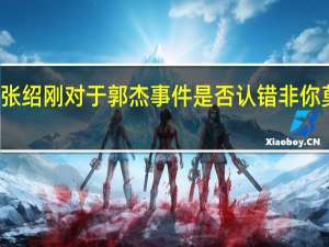 非你莫属中张绍刚对于郭杰事件是否认错 非你莫属郭杰是哪一期