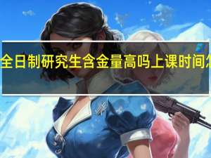 非全日制研究生含金量高吗上课时间怎么安排