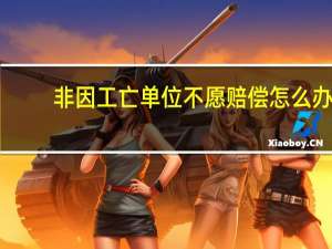 非因工亡单位不愿赔偿怎么办