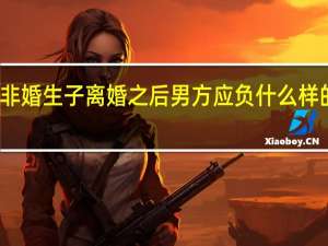 非婚生子离婚之后男方应负什么样的责任