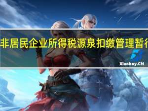 非居民企业所得税源泉扣缴管理暂行办法