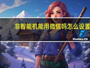 非智能机能用微信吗怎么设置（非智能机能用微信吗）