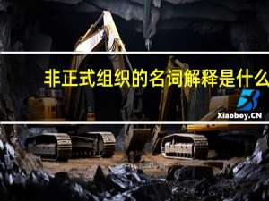 非正式组织的名词解释是什么