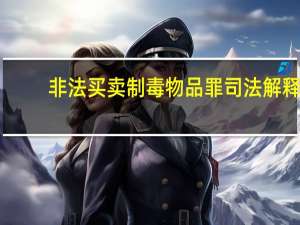非法买卖制毒物品罪司法解释