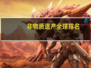 非物质遗产全球排名
