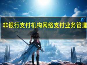 非银行支付机构网络支付业务管理办法