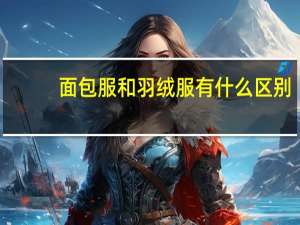 面包服和羽绒服有什么区别