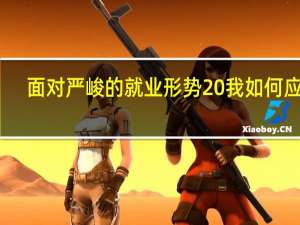 面对严峻的就业形势 我如何应付
